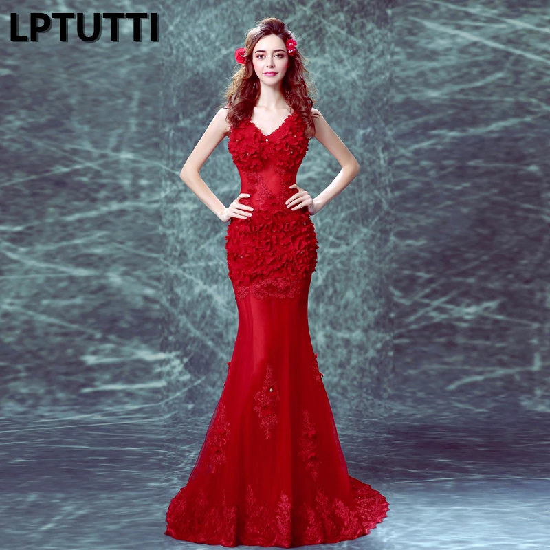 LPTUTTI Lace Appliques New For Women Elegant Date Ceremony Party Prom Gown Formal Gala Events Luxury Long Evening Dresses | Свадьбы и