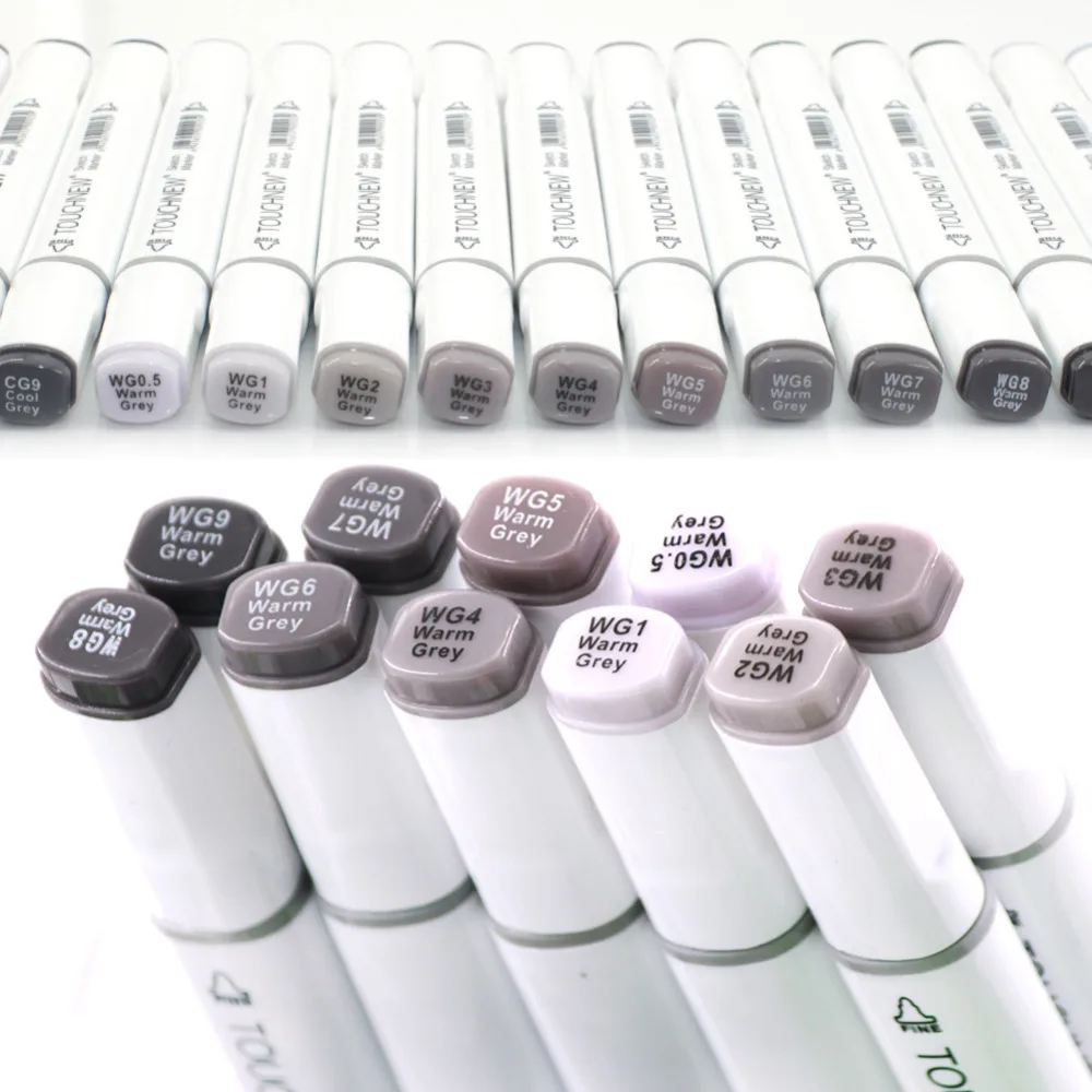 TOUCHNEW Copic Знаки 30/40/60/80 Цвета установить маркер серый маркеры для эскизов спиртовой
