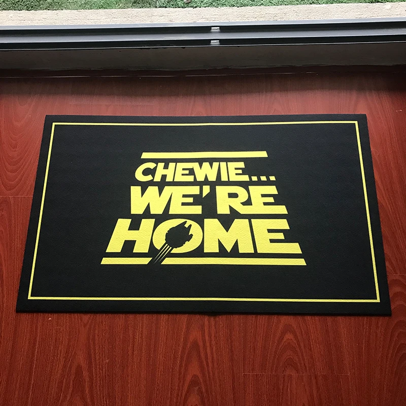 Chewie We'm Home Забавный пользовательский Придверный коврик Добро пожаловать на пол