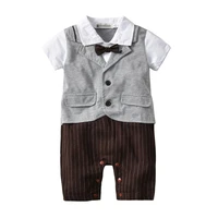 vtom baby boys rompers infant baby clothes newborn baby short sleeve rompers infant baby formal jumpsuits xn86