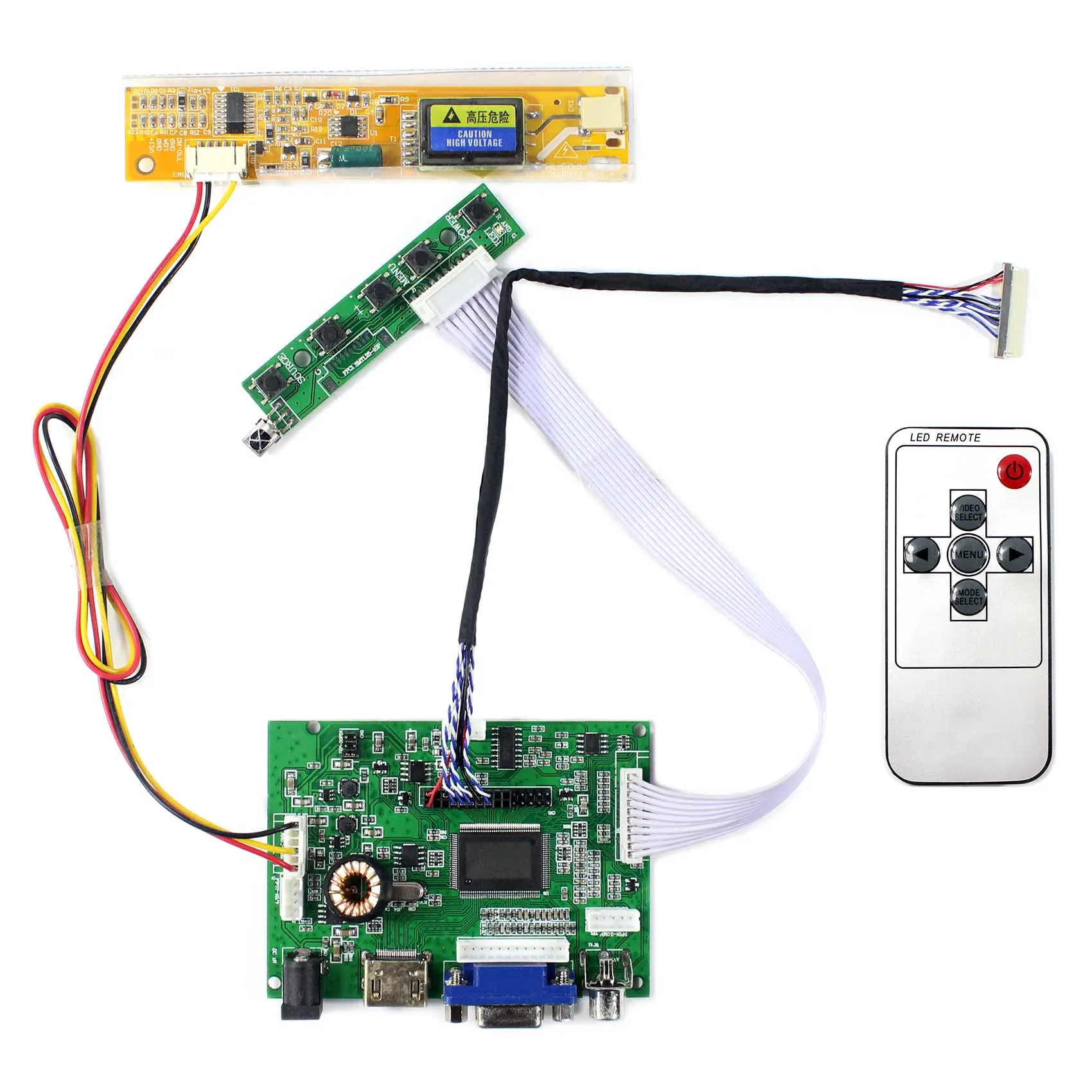 HD MI VGA 2AV ЖК дисплей Драйвер доска работа для 12 1 дюймов 1024x768HT12X12 100 HT12X21 230 LP121X05 LTN121XF