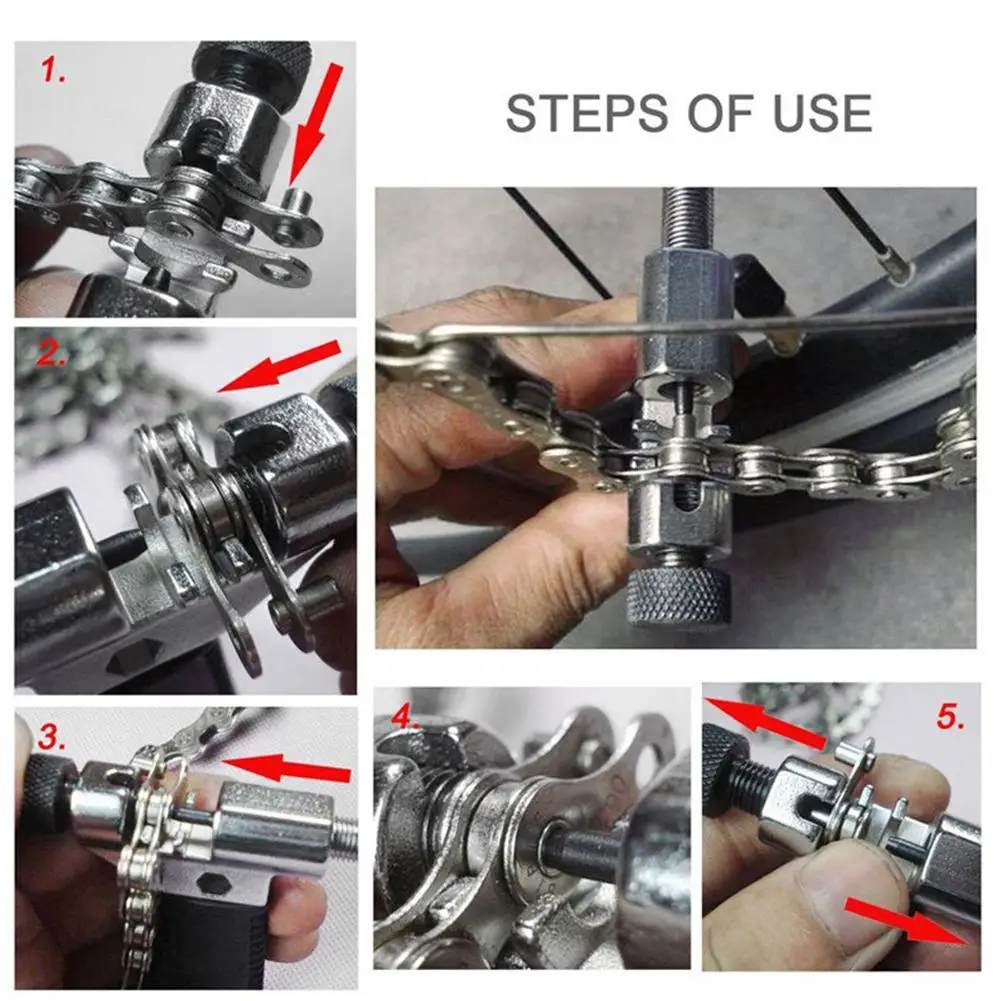 

Mounchain Bicycle Chain Ruler + Chain Remover Tool Mountain Bike Maintenance Tool Set
