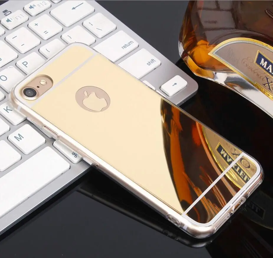 Factory price Luxury Mirror Phone Case Cases for iPhone 5 6 6S 7 8 Plus X XR XS MAX Back Cover Soft TPU Full edge Protection | Мобильные