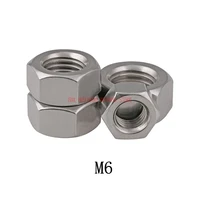 2021 new arrival new rivet nut decor wood furniture 500pcs din934 m6 stainless steel hex nut