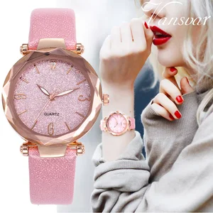 Женские наручные часы Relogio Feminino Reloj Mujer, элегантные розовые часы розового цвета, 2019