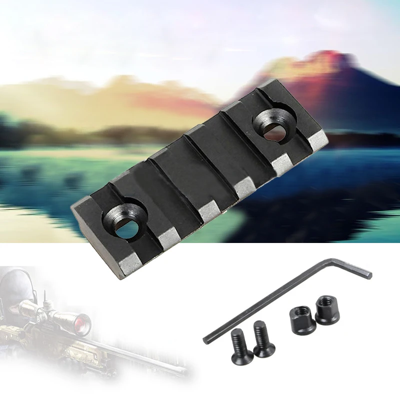 5 слотов из алюминиевого сплава Пикатинни Вивер рейка для KeyMod Handguard Область