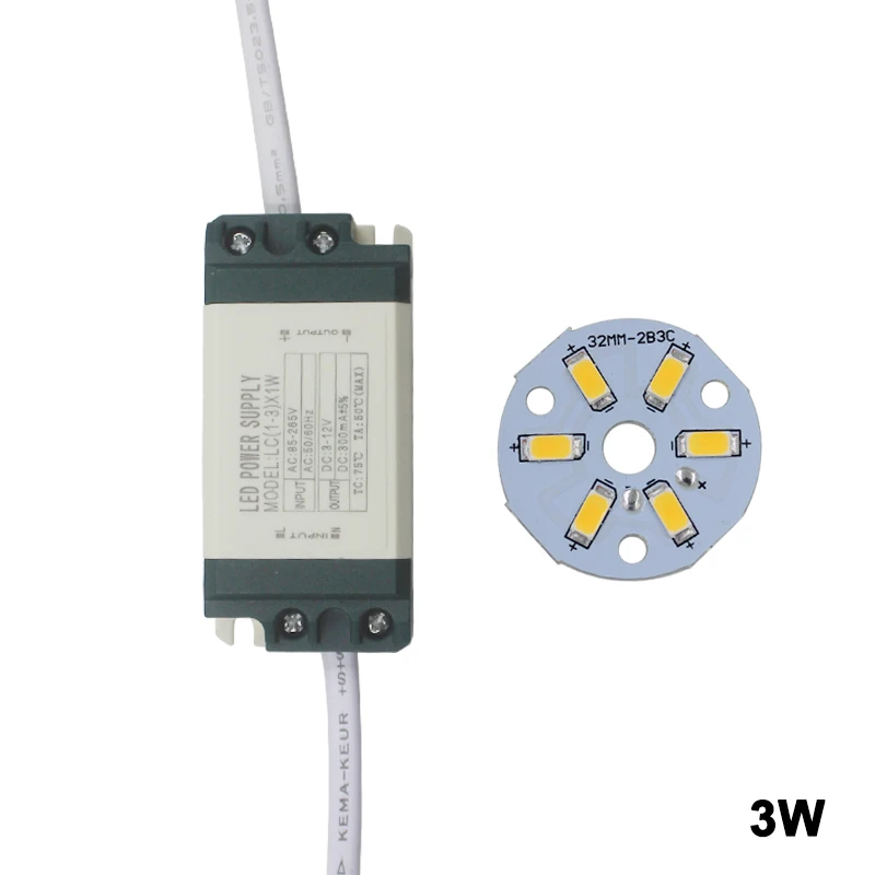 Бесплатная доставка 1 комплект 3 Вт 24 SMD5730 светильник диодный чип + пластиковый