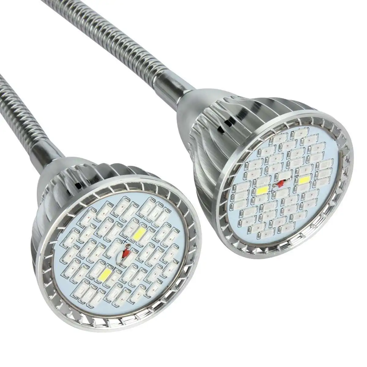 CLAITE 60 Вт с двумя головками растений 80 Led лампа для выращивания света Регулируемая