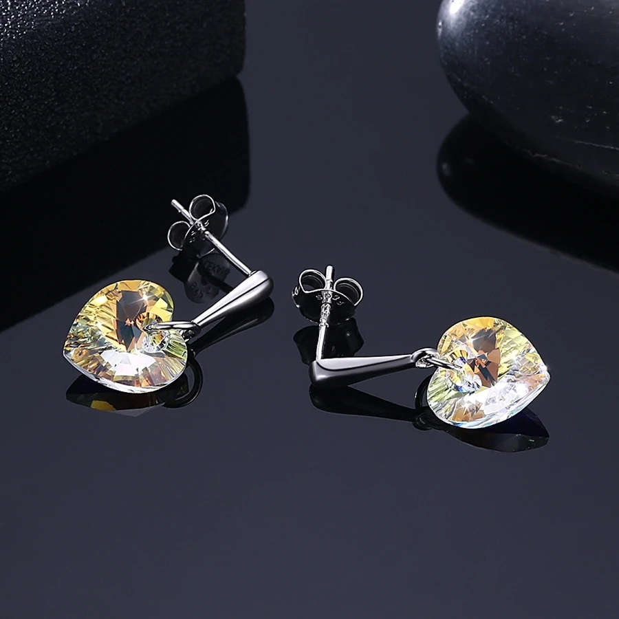 Женские Висячие серьги Malanda XILION сережки из стерлингового серебра Swarovski с