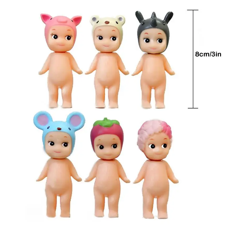 6 шт./компл. Сонни Ангел Мини рисунок животных серии коллекционные Kawaii кукла 3