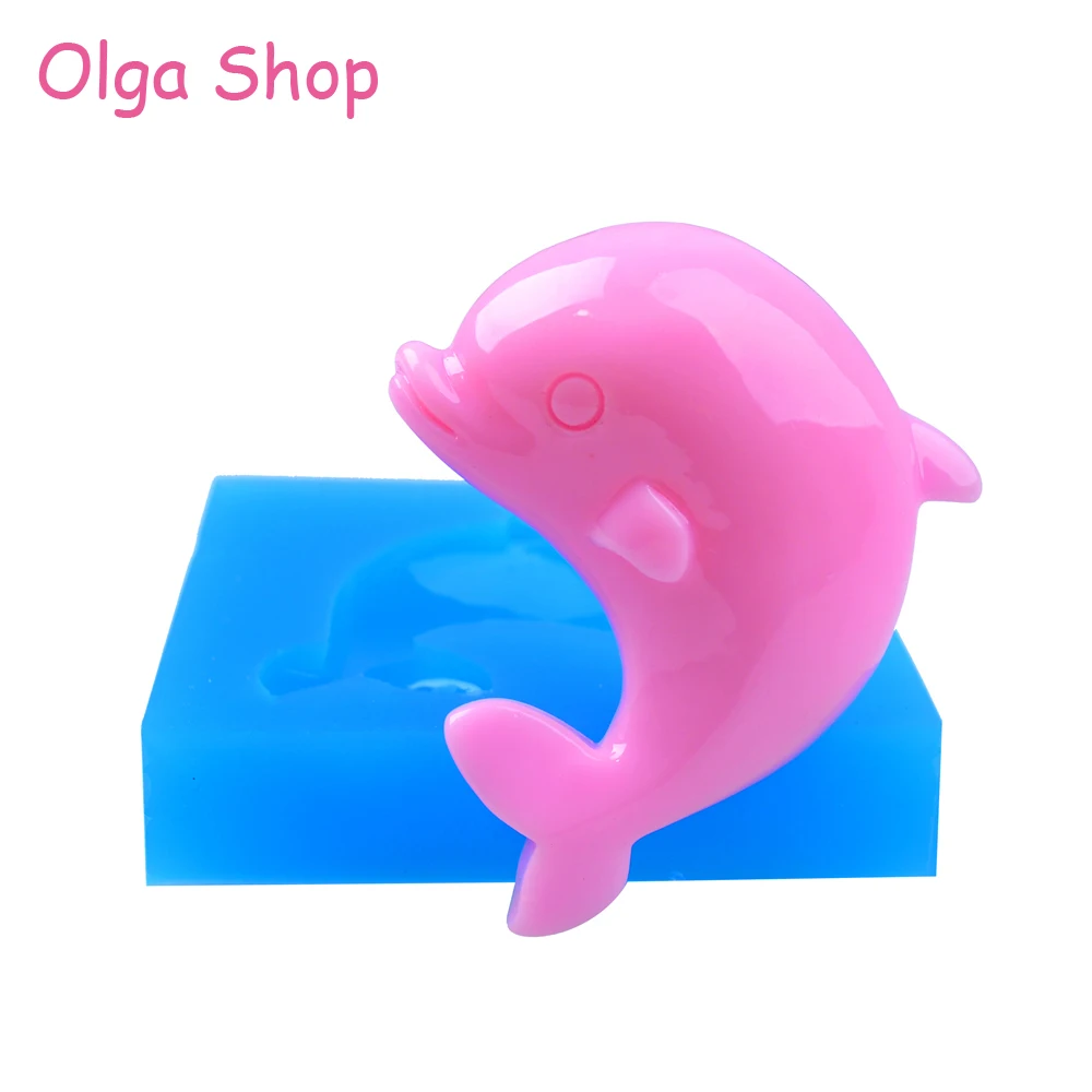 DYL549 47 9 мм силиконовая форма Дельфин МОРСКАЯ ФОРМА в виде животных Sugarcraft Fondant