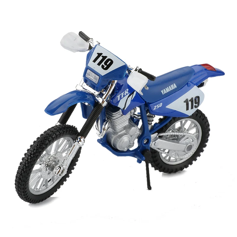 Maisto 1:18 сплава мотоцикл модели игрушки по бездорожью TT R250 мотоциклетный гоночный