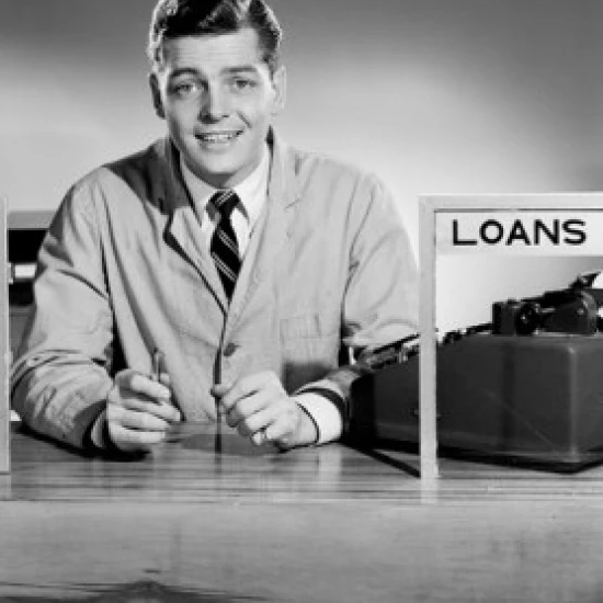 Молодой человек в займах офис плакат печать (18x24)|Таблички и знаки| |