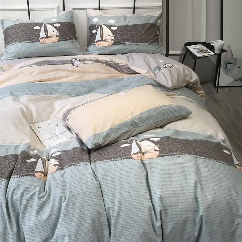 Lits-jumeaux 3d Nordico Matrimonio Queen Fundas Nordicas постельное белье Roupa хлопок Ropa De Cama простыня и