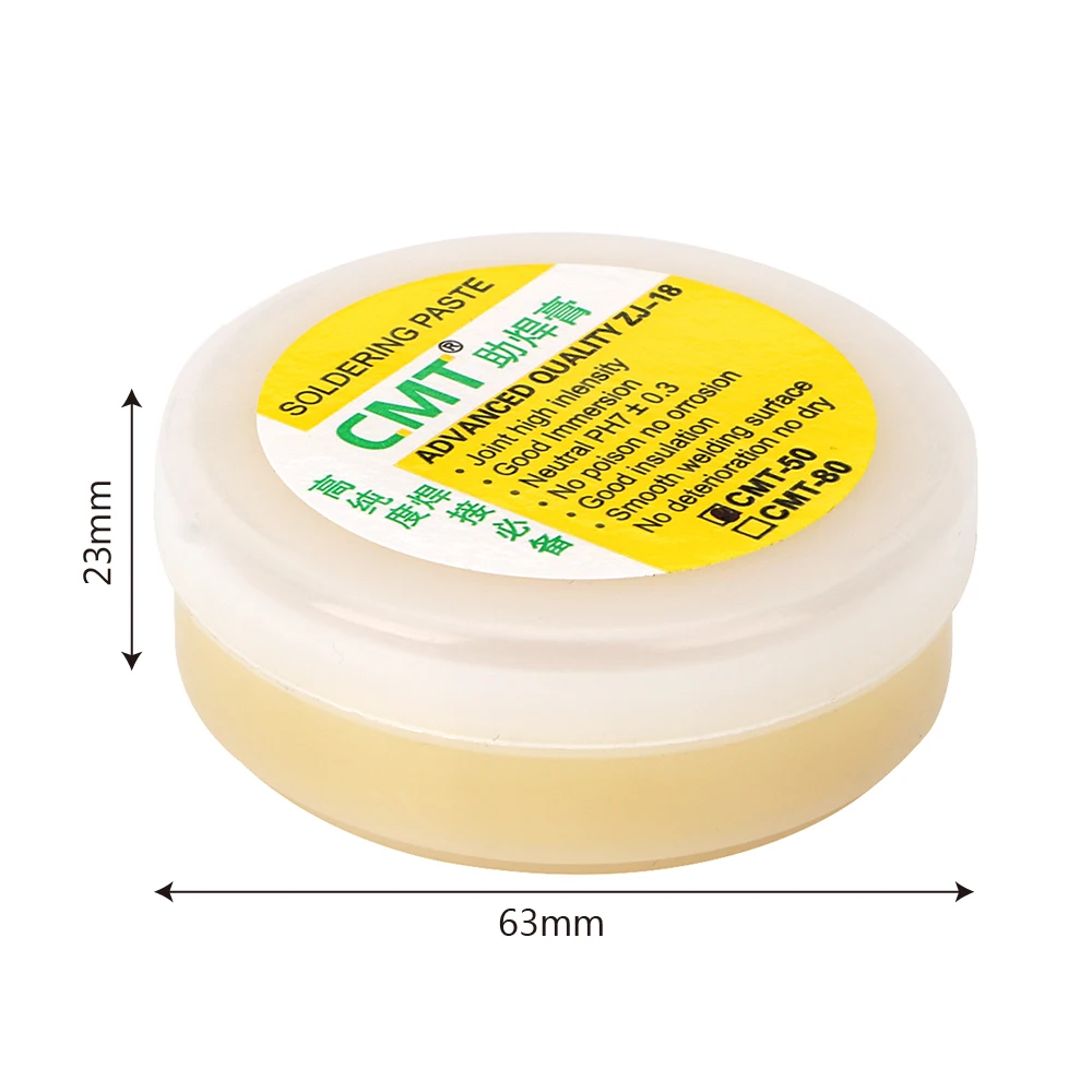 

DIYWORK Soldering Repair Tools for Mobile Phone Motherboard PCB Rosin Solder 50g Professional Soldering Paste Flux CMT-50