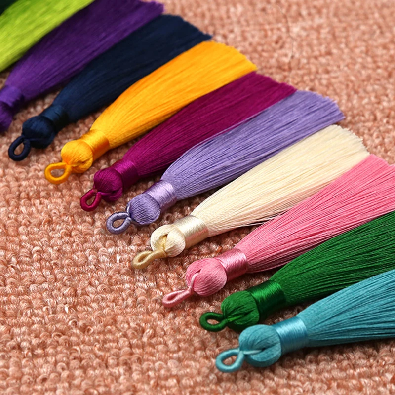 

Hot 1PC Handmade for Bookmark Long Silk Tassel DIY 8cm High Quality Crafts