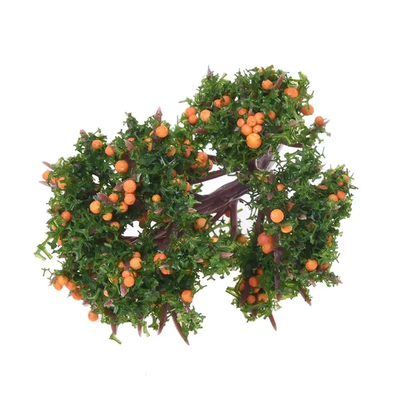 Новая миниатюрная эмуляция оранжевого дерева мох бонсай мини пейзаж DIY ремесло