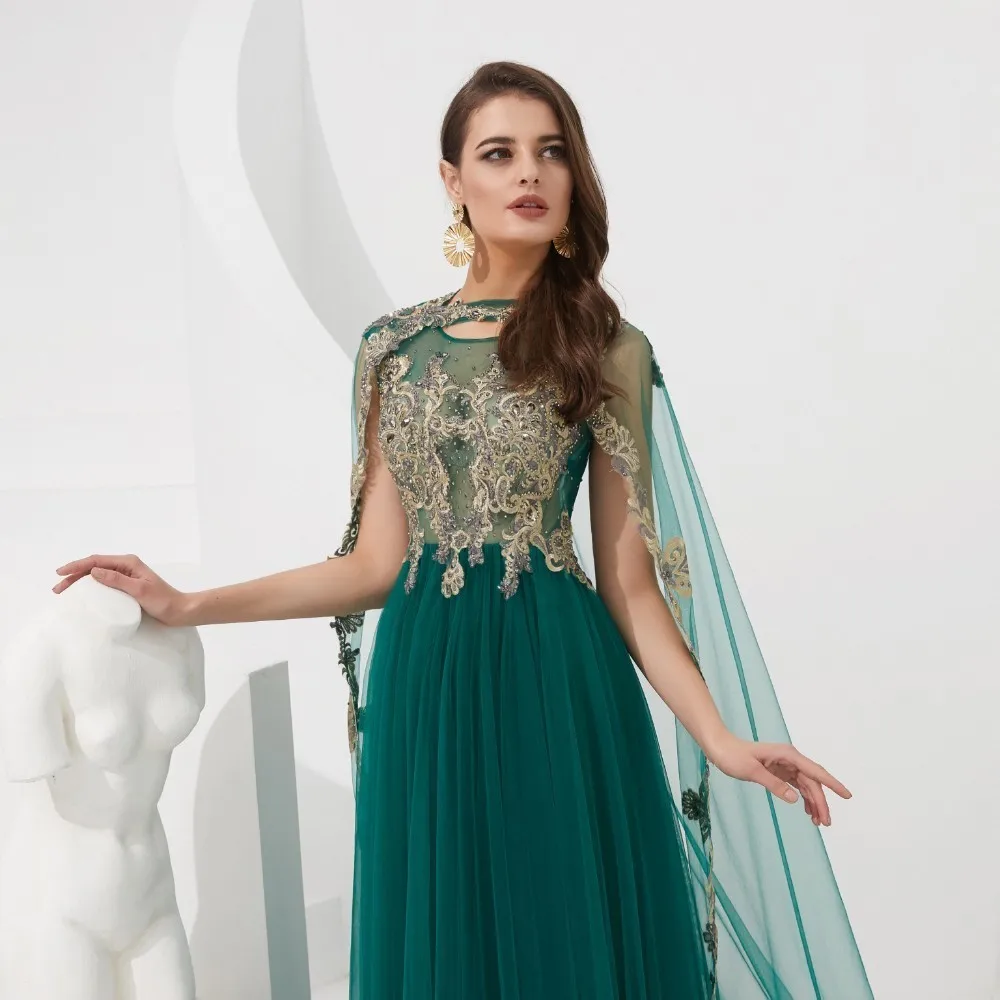 Vivian's Bridal мусульманское съемное вечернее платье с накидкой сексуальное