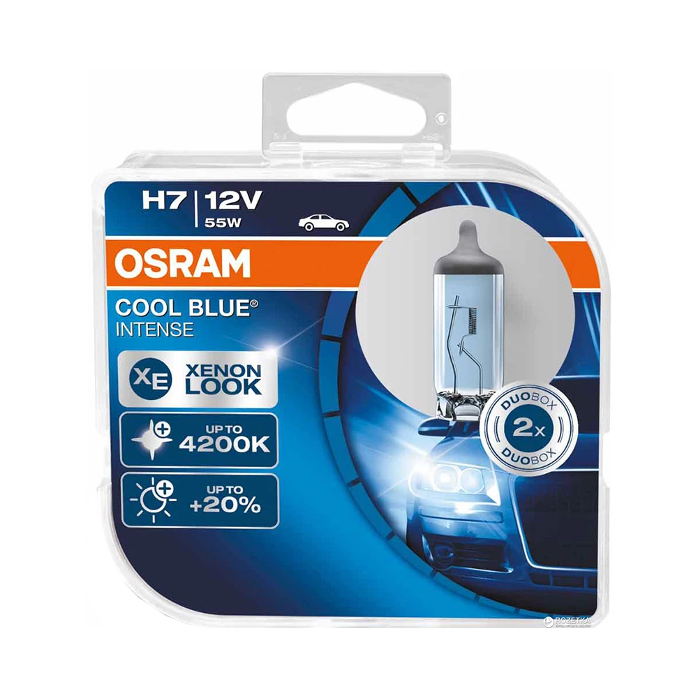 Галогенная лампа H7 OSRAM COOL BLUE INTENSE 2 шт.|Лампы для автомобильных фар (галогенные)| |