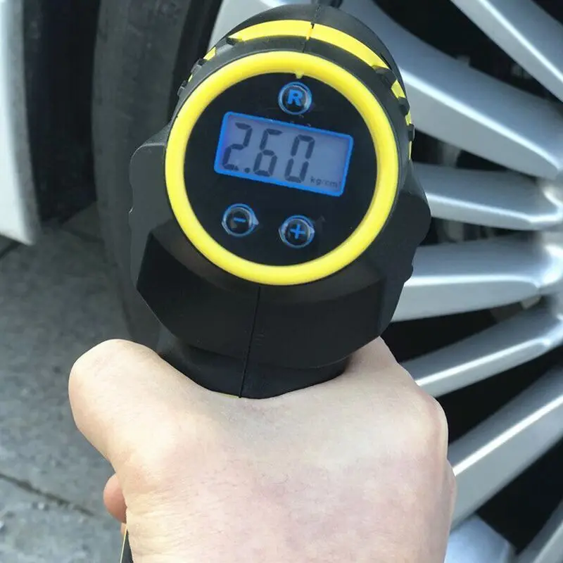 Цифровой умный перезаряжаемый автомобильный воздушный насос портативный ручной