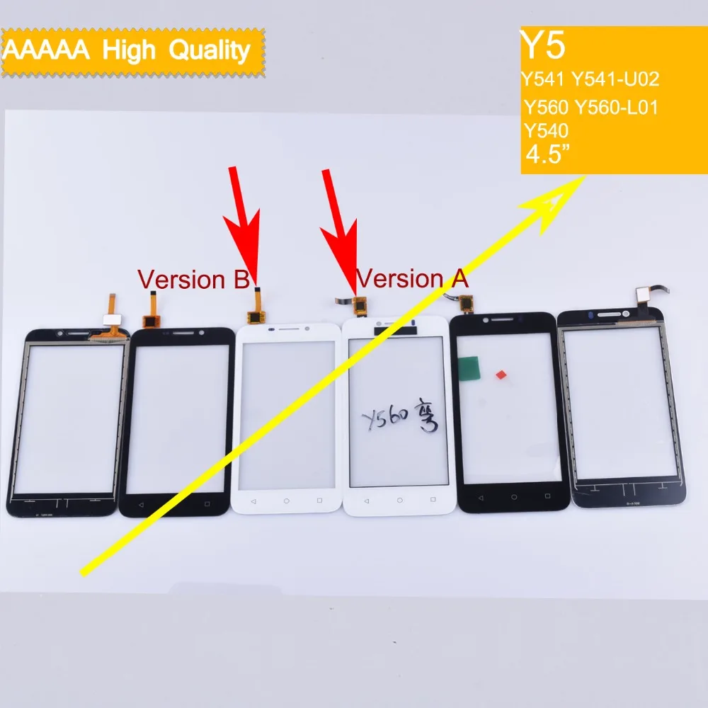 10 шт./лот для Huawei Y5 Y540 Y560 Y541 искусственный сенсорный экран Сенсорная панель Датчик