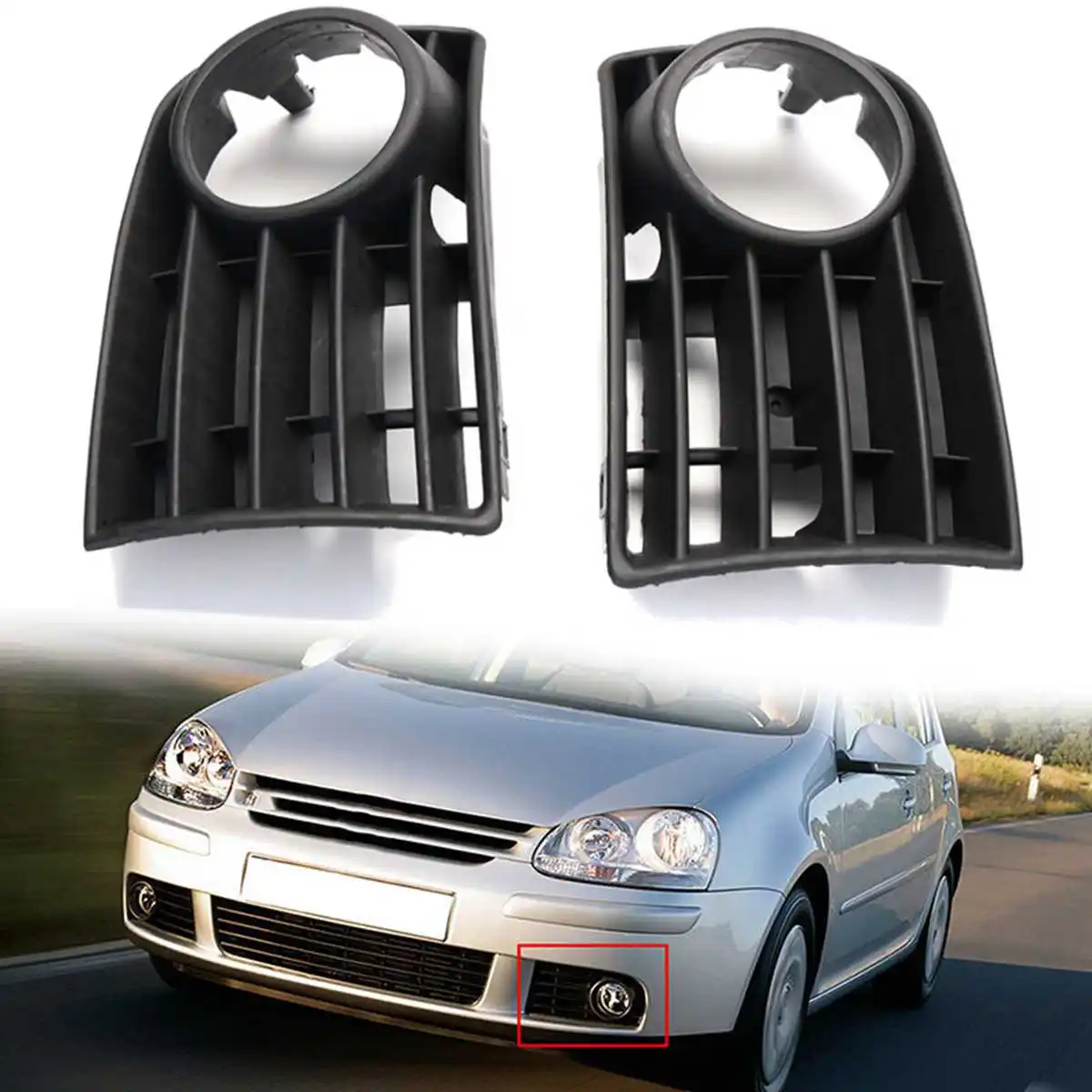 1 пара передний бампер для автомобилей VW Golf MK5 2003 2009|Гоночные решетки| |