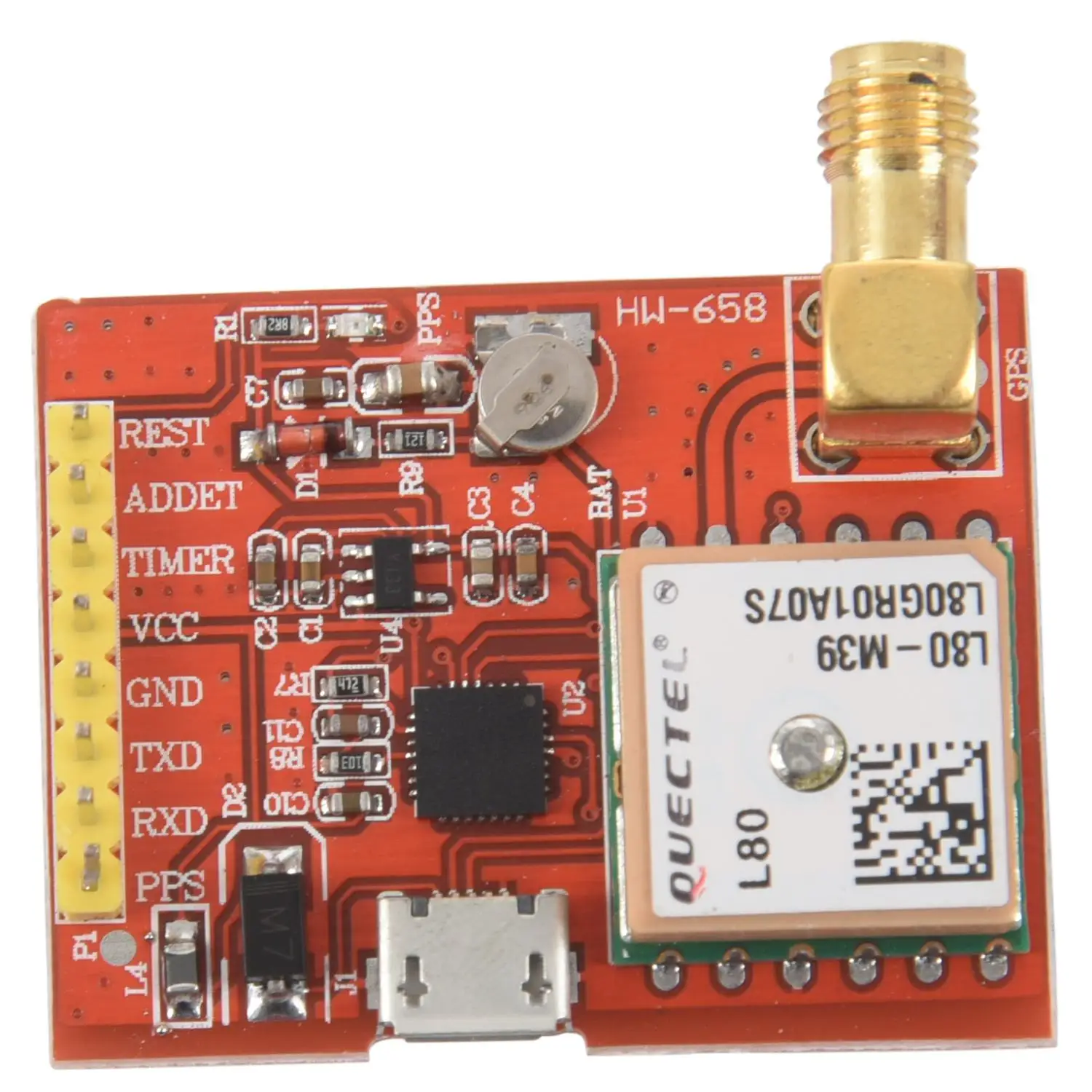 1 шт. красный металл + Печатная плата Raspberry pie Pi GPS модуль USBPortGPS USB интерфейс 3 85*1 12*0 48
