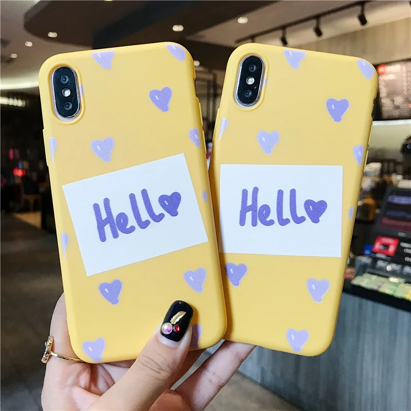 Lovebay чехол для телефона iPhone 6 6s 7 8 Plus X XR XS Max 5 5S SE милый мультяшный фламинго любовь