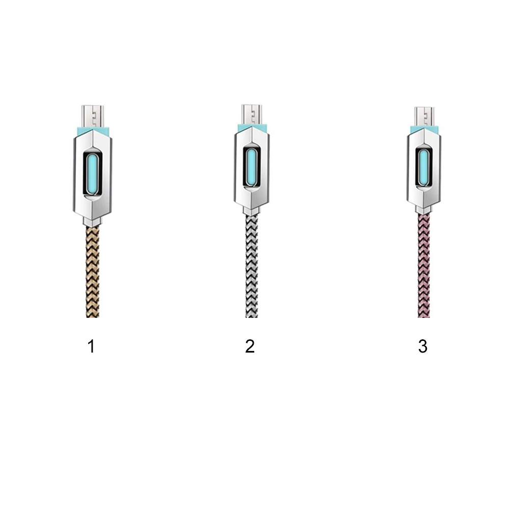 Weave LED Light Sync Data Cable Luminous Micro USB Fast Charger Cord for Samsung Galaxy Android &amp | Электроника