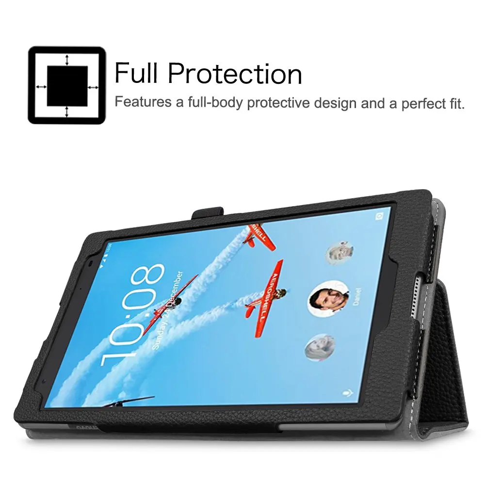 Умный чехол книжка из искусственной кожи для Lenovo Tab 4 8 Plus TB 8704F/8704N/8704X 0 &quot Чехол