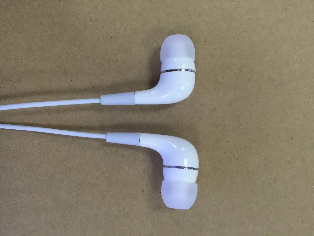 Белый 1 м стерео гарнитура Handfree 3 5 мм наушники пульт + микрофон для Apple iPhone6 6S Plus 5S