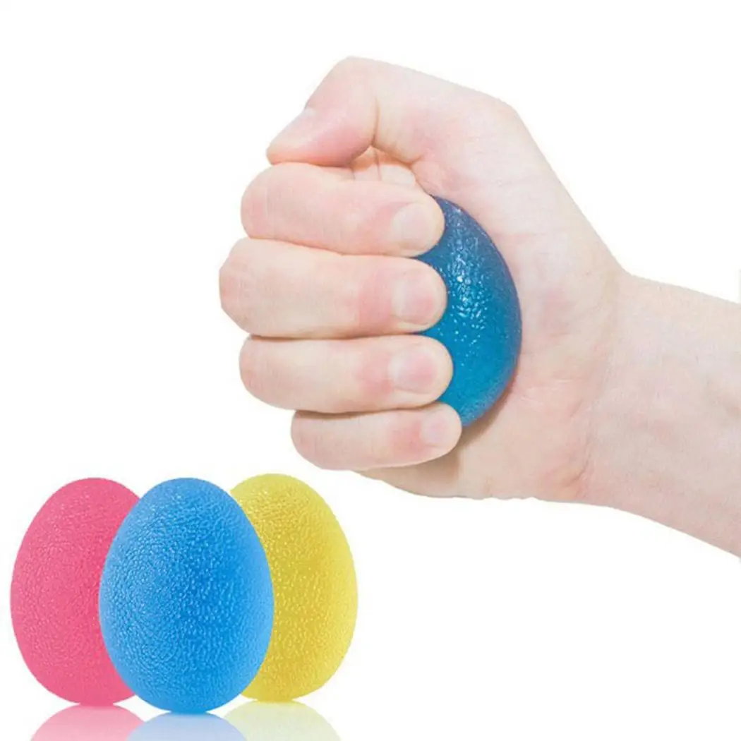High-elastic Grip Ball Hand Function Rehabilitation Training Set(3Pcs) Round Egg Finger Massage | Спорт и развлечения