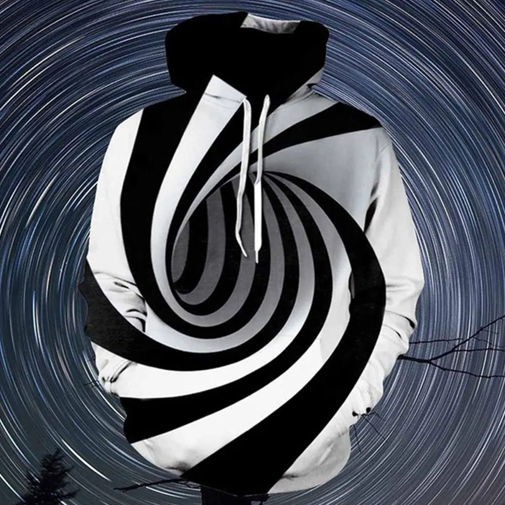 Уличная Толстовка 3D печати свитер-пуловер для мужчин толстовки кофты с длинным