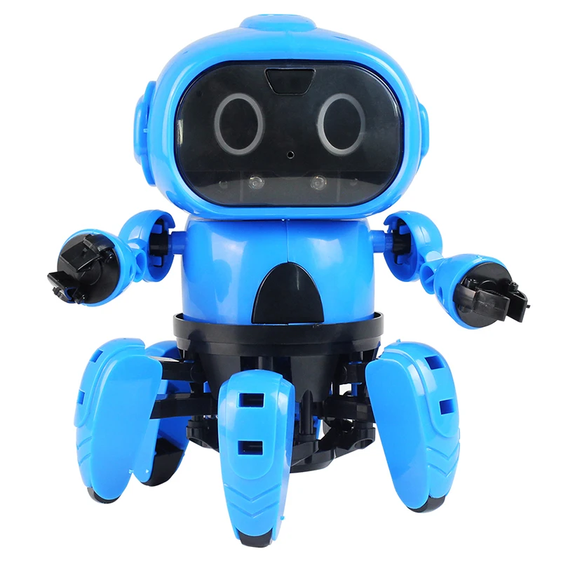 New DIY Assembled Robot Two Modes Expedition Mode Follow Electric Infrared Obstacle Avoidance Educational Toy Gifts |