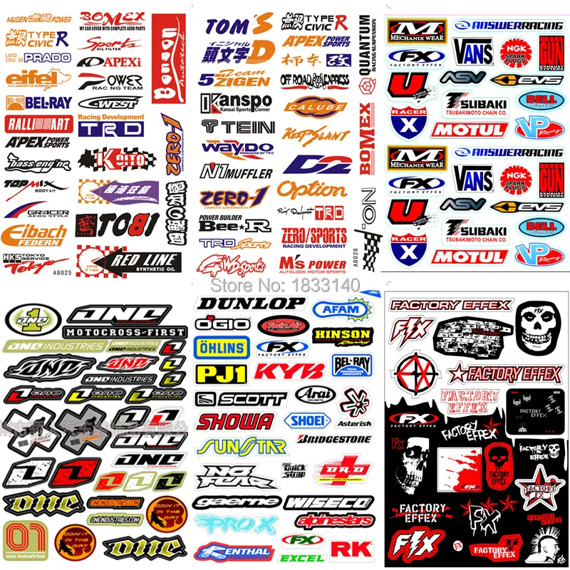 Мотоцикл Мотокросс гоночный велосипед Surf MX стикер Fx s логотип для Honda Yamaha Suzuki Kawasaki