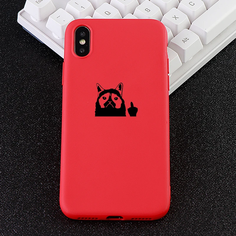 Funny Mobile Phone Cases for IPhone 6s 7 8 Pluls X XS MAX XR Case Attention dog Fitted Soft Silicone Covers Accessories |