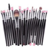 20 kits makeup brushes set for eye shadow eyebrow lips cosmetics 22 colors available wood handle nylon hair 30setslot dhl free