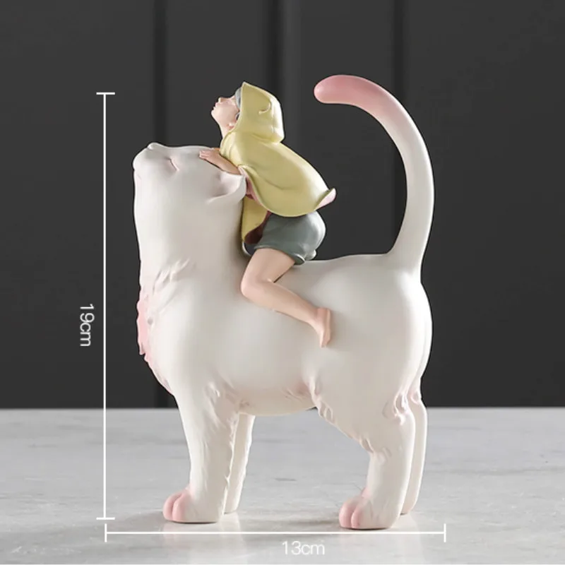 Кошка в японском стиле neko Animal figuras decorativas hogar розовые сказочные керамические