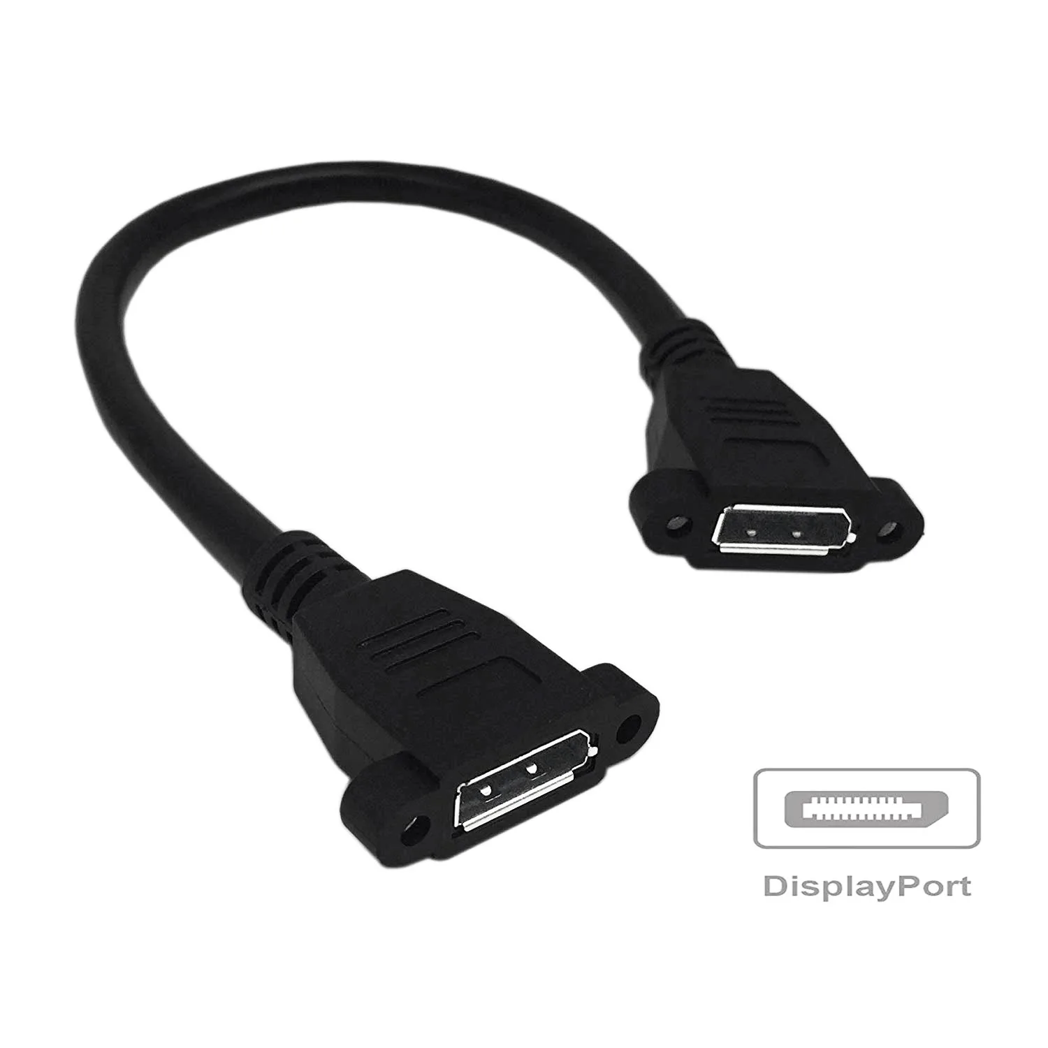 1 фут DP DisplayPort мама переходник удлинитель с резьбовым отверстием Панельное