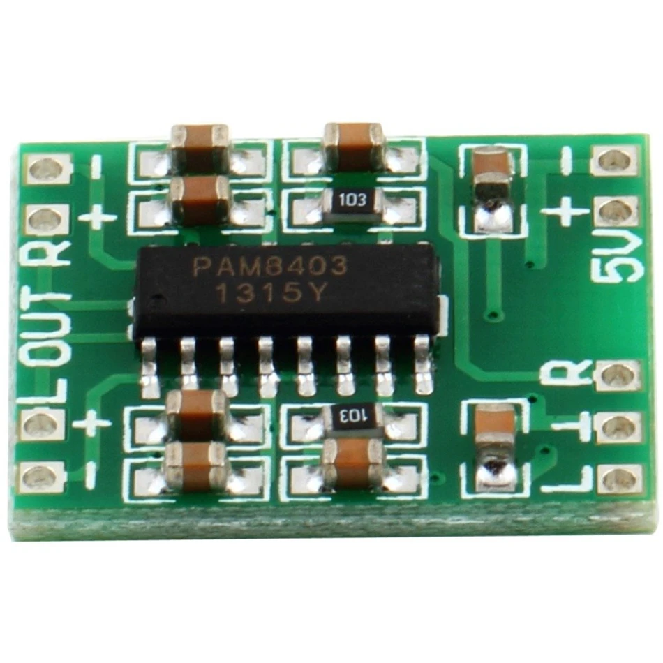 AOKIN Mini PAM8403 DC 5 В 2 канала USB цифровой аудио усилитель плата модуль 2*3 Вт регулятор