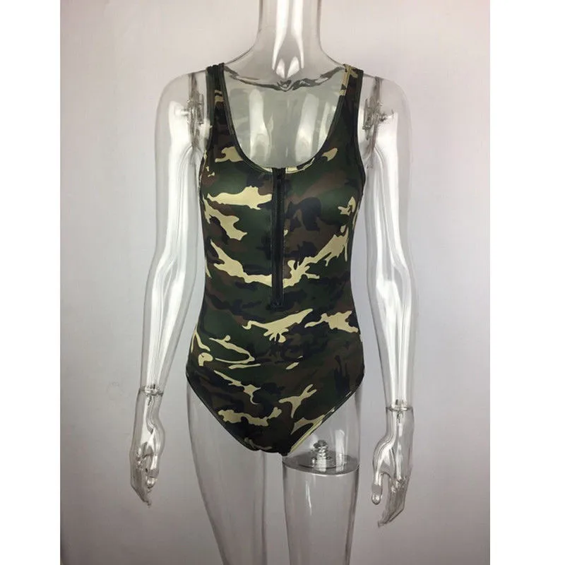 Sexy camouflage backless bodysuit Black skinny fringe one-piece jumpsuit romper women Summer party playsuit coveralls | Женская одежда