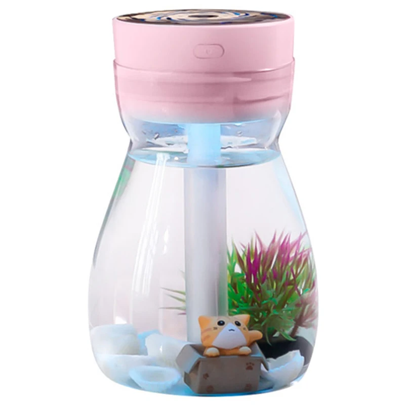 Top Sale Cute Cool Mist Humidifier Office Bedroom Air Purifier Usb Charging Kawaii With Led Light Moisturiz|Увлажнители воздуха| |