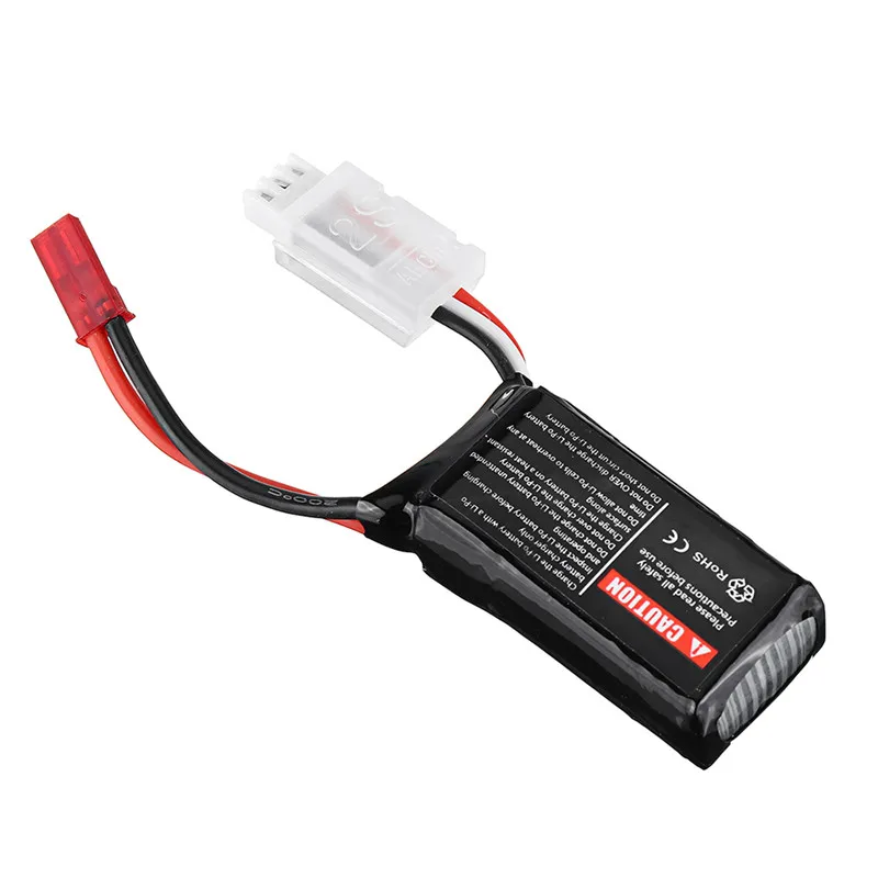 1/4 шт. uruav 7 4 V 380 мА/ч 50C/100C 2 S Lipo Батарея JST разъем для небольшой гоночный Дрон с видом