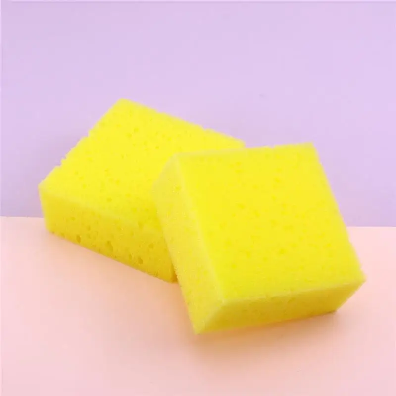 10 шт. практичные прочные желтые губки кухонные принадлежности для мытья