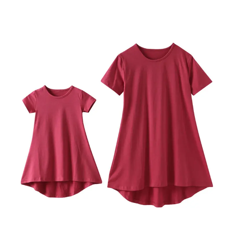 Pudcoco/Семейный комплект одежды для родителей и детей элегантные платья мамы дочки