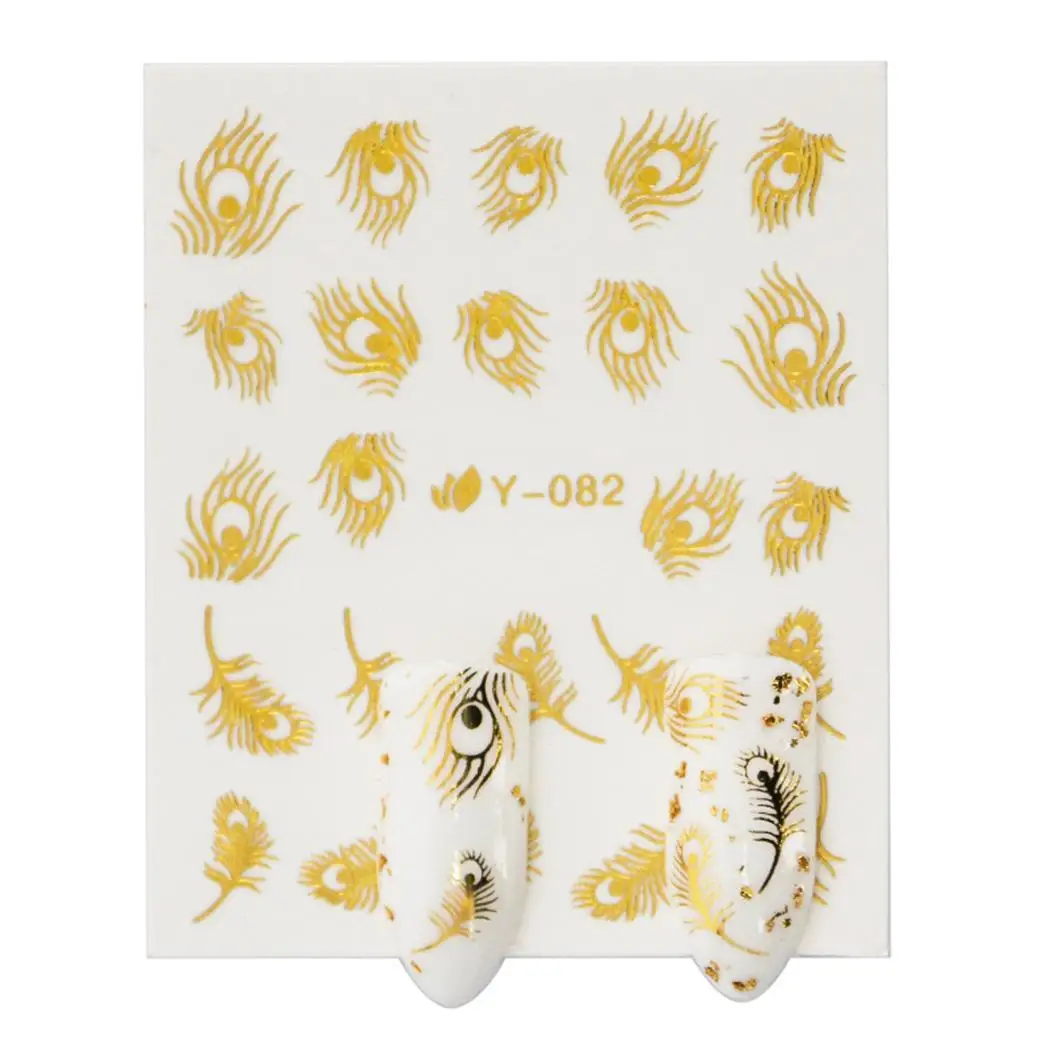 Модный дизайн ногтей Маникюр 3D клей для накладных стикер s украшения мульти блеск