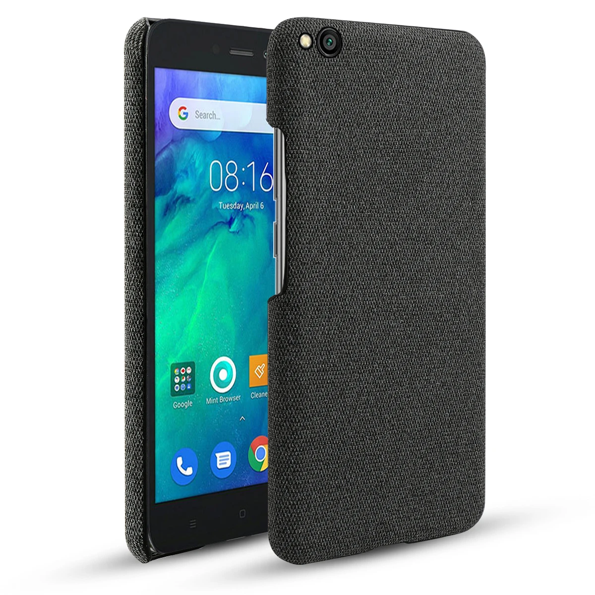 TOTUBIA для Xiaomi Redmi GO чехол Ретро тканый материал ткань против царапин ПК Жесткий