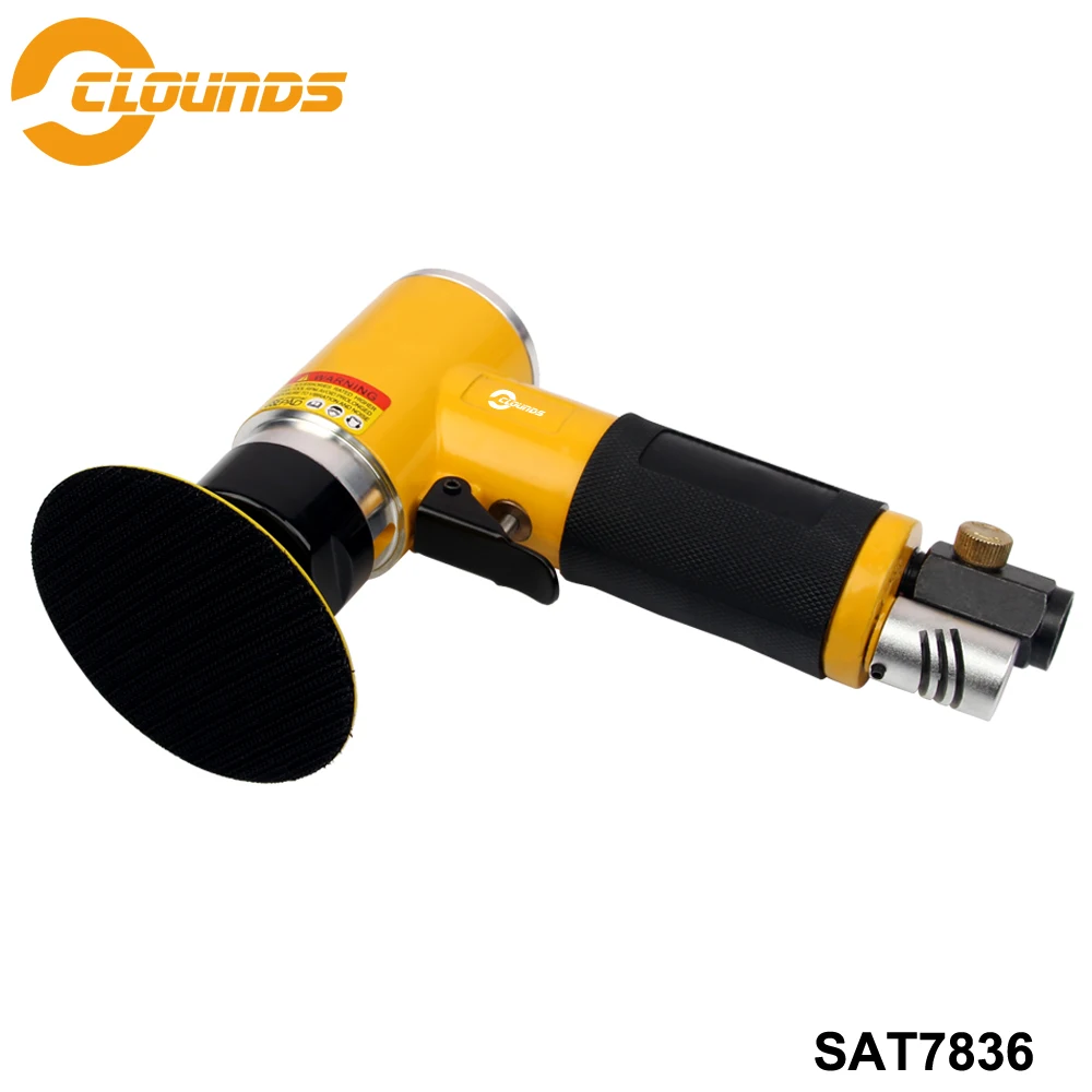 

SAT7836 Hight Efficient 13000rpm Pad Size 2" 3" Non-Orbital Mini Air Sander Air Polish Tool