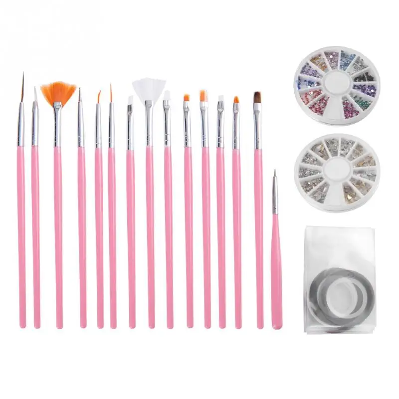 Профессиональный набор кистей для дизайна ногтей рисование линий инструмент