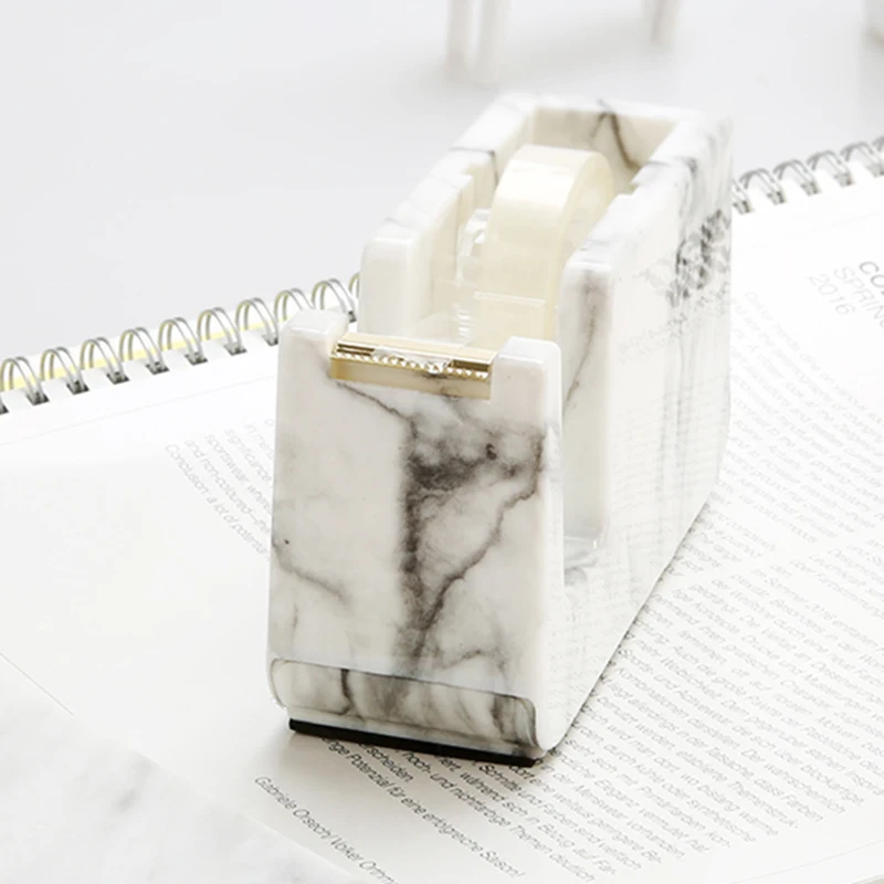 AAAJ-NEVER Marble Edition Masking Tape Cutter Adhesive Dispenser office accessories Stationery Stat | Канцтовары для офиса и